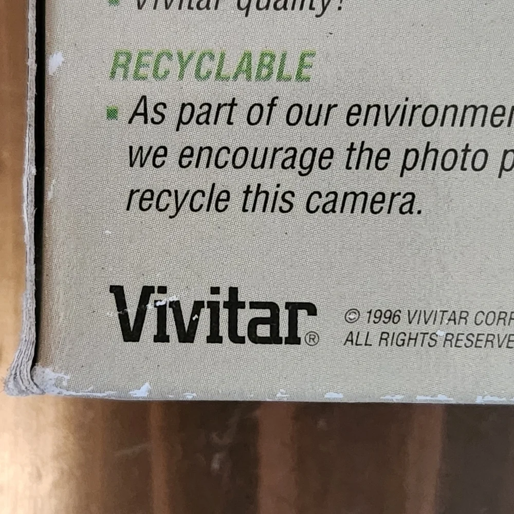 Vtg 90s Vivitar Hawkeye Waterproof Camera Single Use -Hunting - Brand New In Box